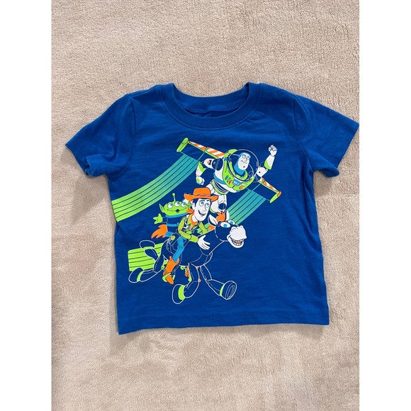 jumping beans Other - Disney Jumping Beans Toy Story Shirt Kids 12M Blue Excellent Buzz Woody Graphic